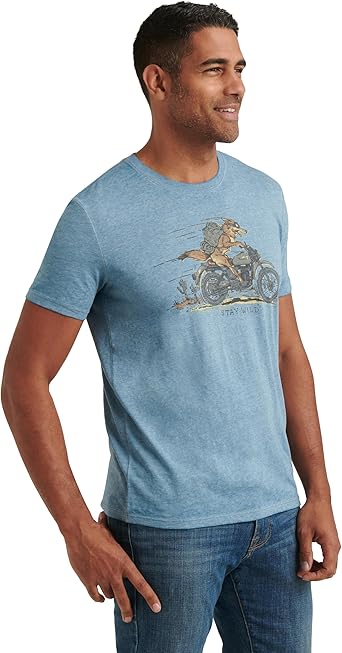 Men's Short Sleeve Crew Neck Coyote Rider Tee