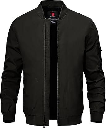 Men's Lightweight Bomber Jackets Light Track Jackets Casual Summer Windbreaker Outdoor Golf Fashion Coat for Men