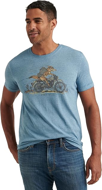 Men's Short Sleeve Crew Neck Coyote Rider Tee